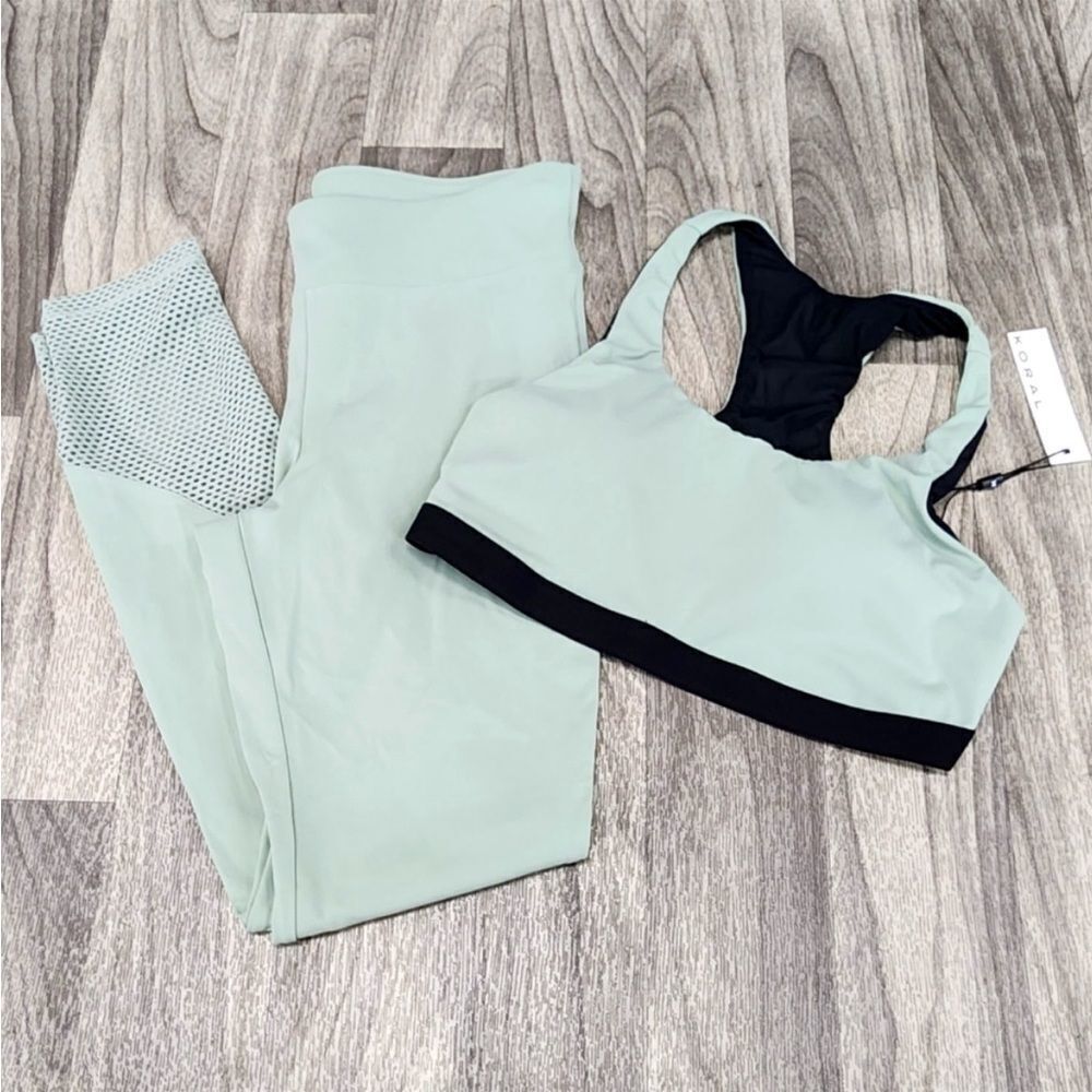 KORAL Activewear Set In Mint Green